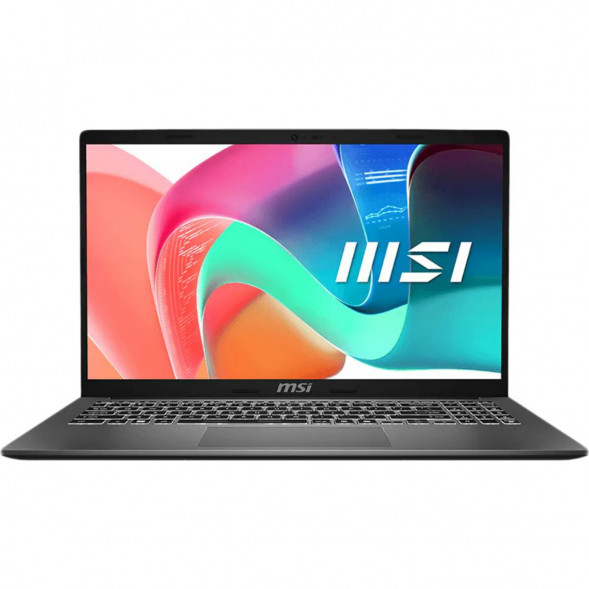 Ноутбук MSI Modern 15 F1MXG-1280RU (15.6&amp;quot;, IPS, Intel Core 7 150U, 10 ядер, 16 ГБ DDR5, SSD 512 ГБ, Intel Iris Xe Graphics, Windows 11), чёрный в Ярославле