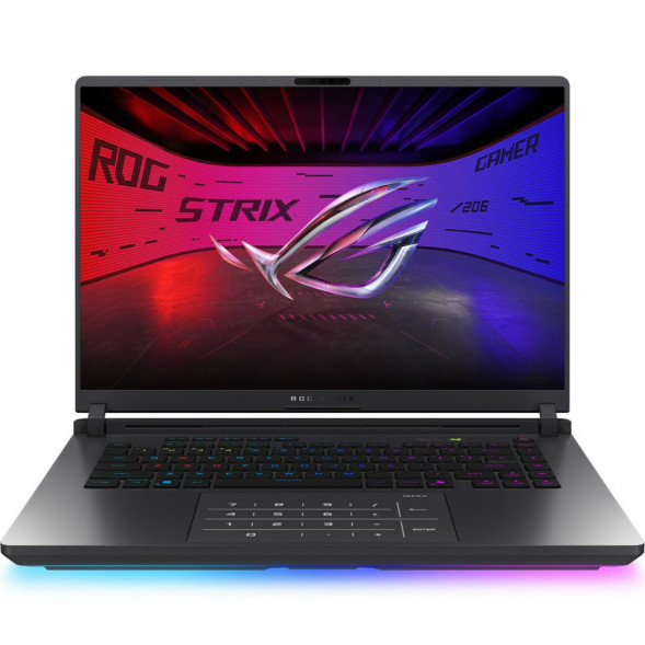 Ноутбук игровой ASUS ROG Strix G16 G615JMR-TS415 (16&amp;quot;, IPS, Intel Core i7-14650HX 2.2ГГц, 16-ядерный, 16ГБ DDR5, 512 ГБ SSD, NVIDIA GeForce RTX 5060 - 8 ГБ, без ОС), серый в Ярославле