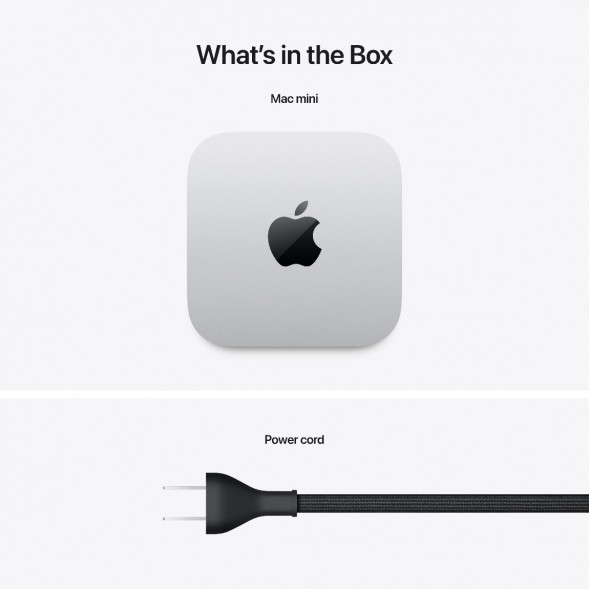 Компьютер Apple Mac mini M4 2024 (MU9D3) (10 Core GPU, 16ГБ, 256ГБ SSD, Apple, macOS), серебристый в Ярославле