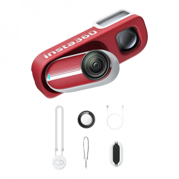 Экшн-камера Insta360 Go 3S Retro Bundle Special Edition 128ГБ, Red в Ярославле