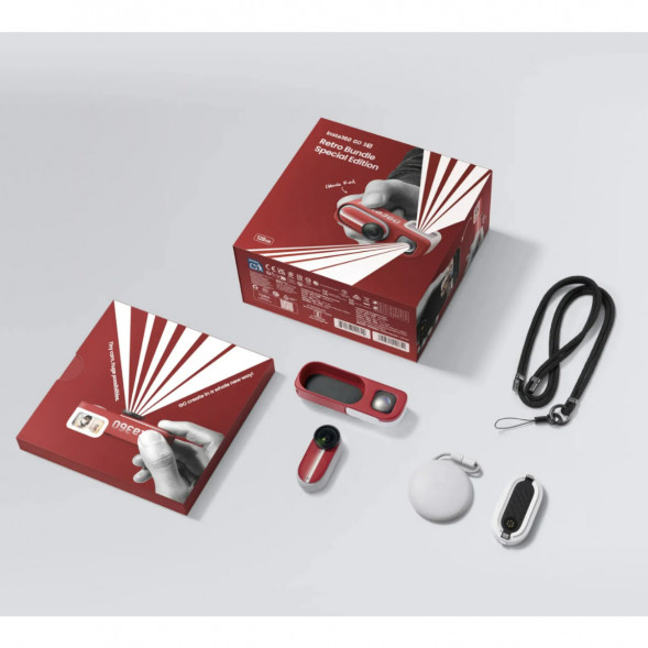 Экшн-камера Insta360 Go 3S Retro Bundle Special Edition 128ГБ, Red в Ярославле