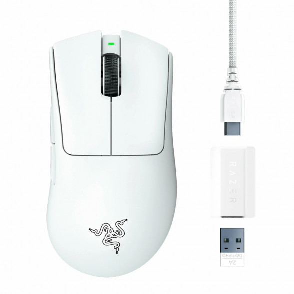 Мышь беспроводная/проводная Razer Deathadder V3 Pro [RZ01-04630200-R3G1] белый в Ярославле