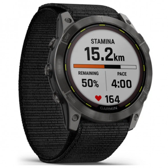 Умные часы Garmin Enduro 2 угольно-серый DLC титановый с нейлоновым ремешком UltraFit 010-02754-01 в Ярославле